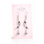 Aros Plata 925 Colgantes Diseño Ondulado Elegante