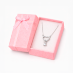 Collar Mujer Plata 925 Corazón Brillante con Circones Diseño Elegante Regalo Ideal