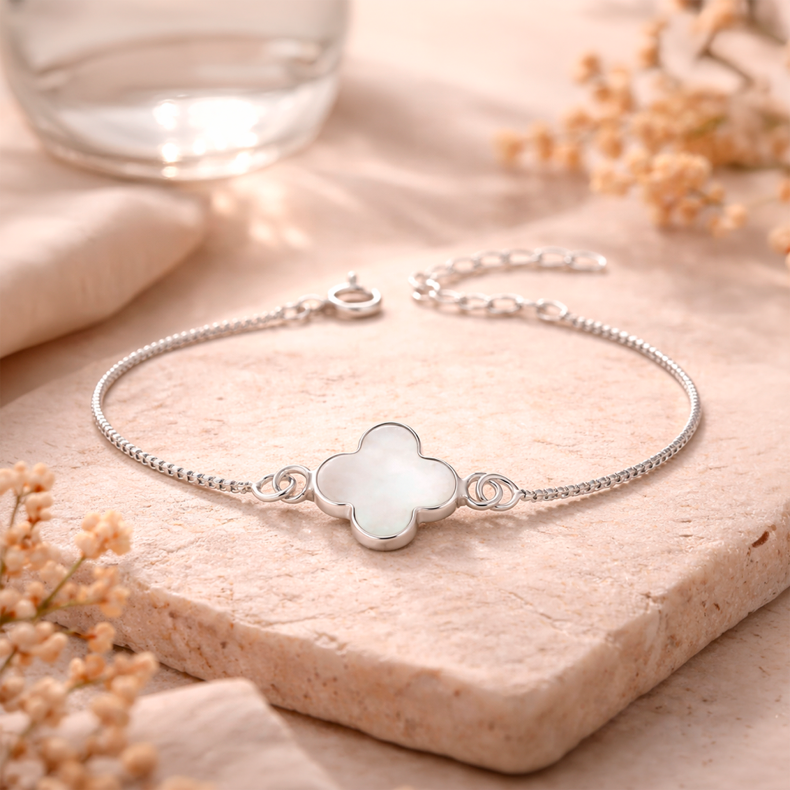 pulsera trébol plata 925 life style