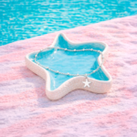 Tobillera Ajustable Plata 925 Diseño Esferas con Estrellas de Mar Summer Glow