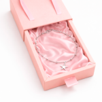 Tobillera Ajustable Plata 925 Diseño Esferas con Estrellas de Mar Summer Glow