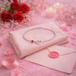 pulsera corazon fucsia plata 925 regalo romantico mujer joya elegante