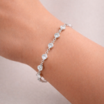 Pulsera Corazones Luz Plata 925 en forma de corazón para mujer, diseño delicado y elegante Glow Secret