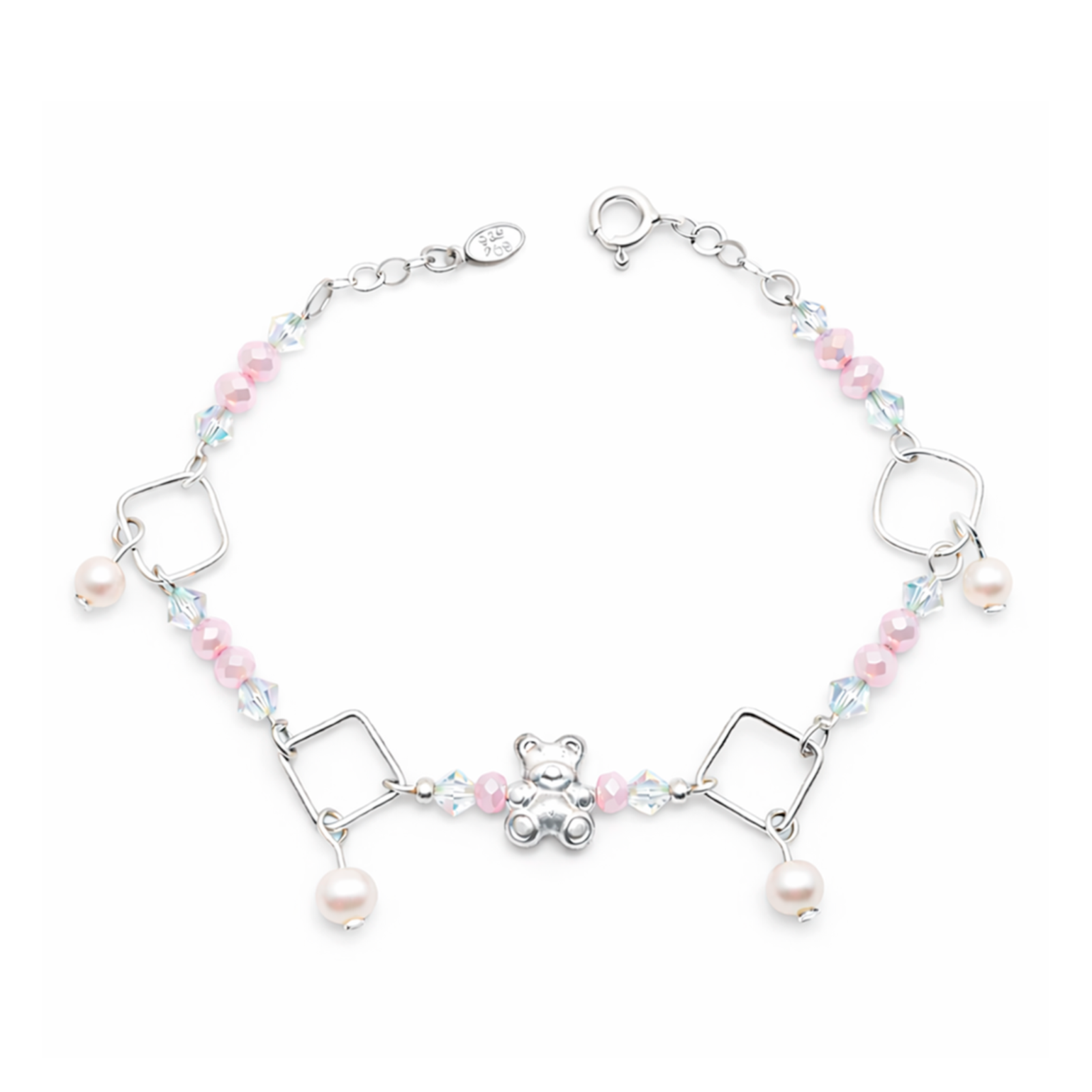 Pulsera Plata 925 Osito Mujer - Regalo Ideal, Día de la Madre