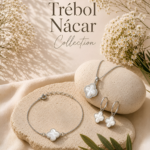 Set Completo Trébol Nácar Plata 925