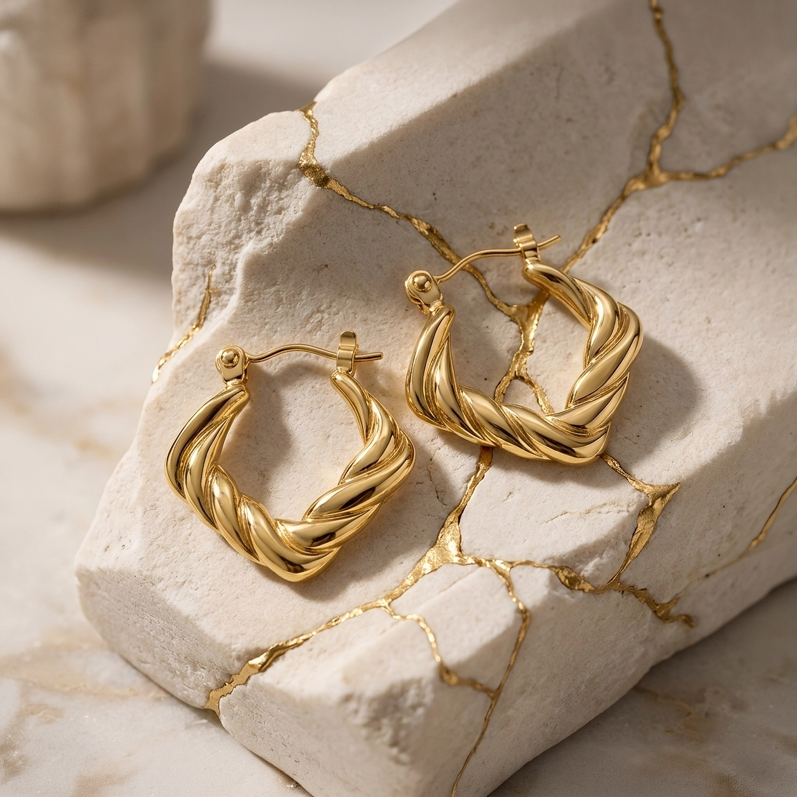 Aros Argolla Mujer Entrelazados | Descubre Gold Essential