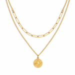 Collar Sol Dorado Mujer Enchapado en Oro 18K | Gold Essential