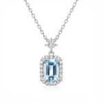 Collar Aquamarina en Plata 925 de Glow Secret disponible en Crea tu Set.